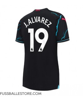 Günstige Manchester City Julian Alvarez #19 3rd trikot Damen 2023-24 Kurzarm